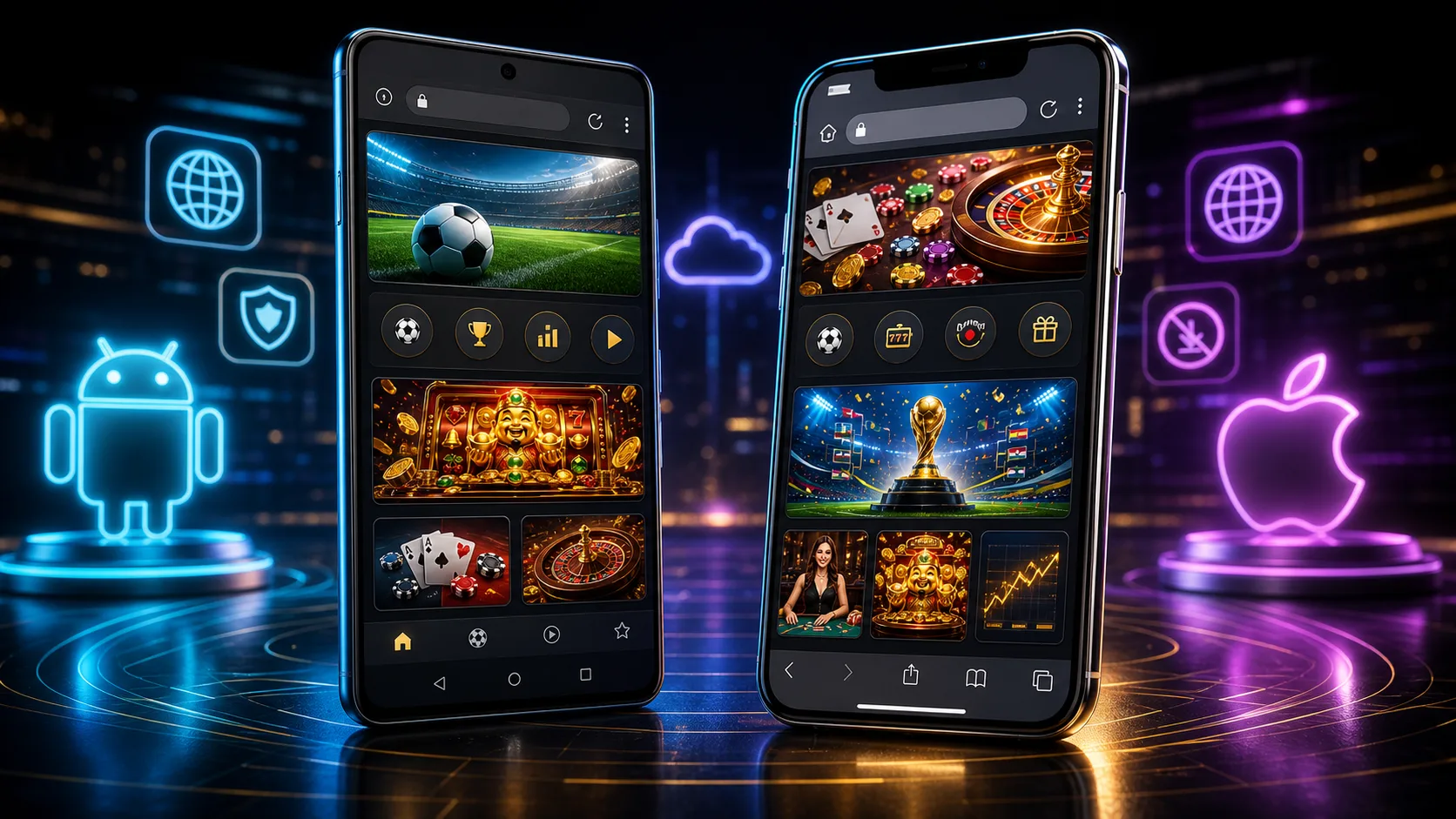 Experiência vaidebet compatível com Android e iOS no navegador mobile